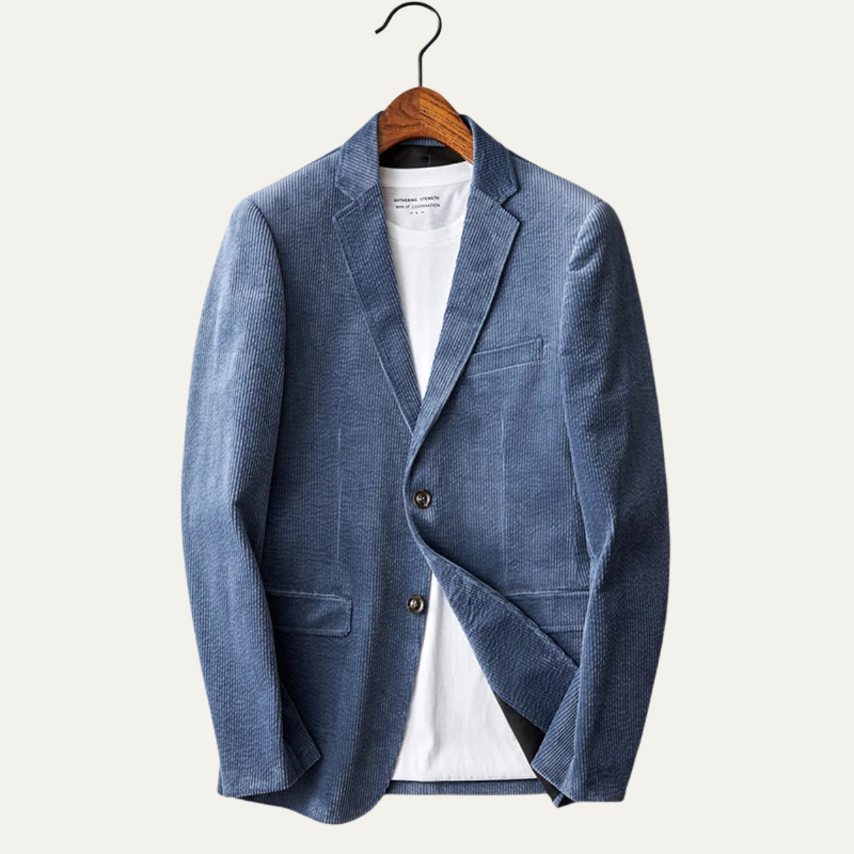 The Riccione - Veste blazer slim fit en velours côtelé pour homme