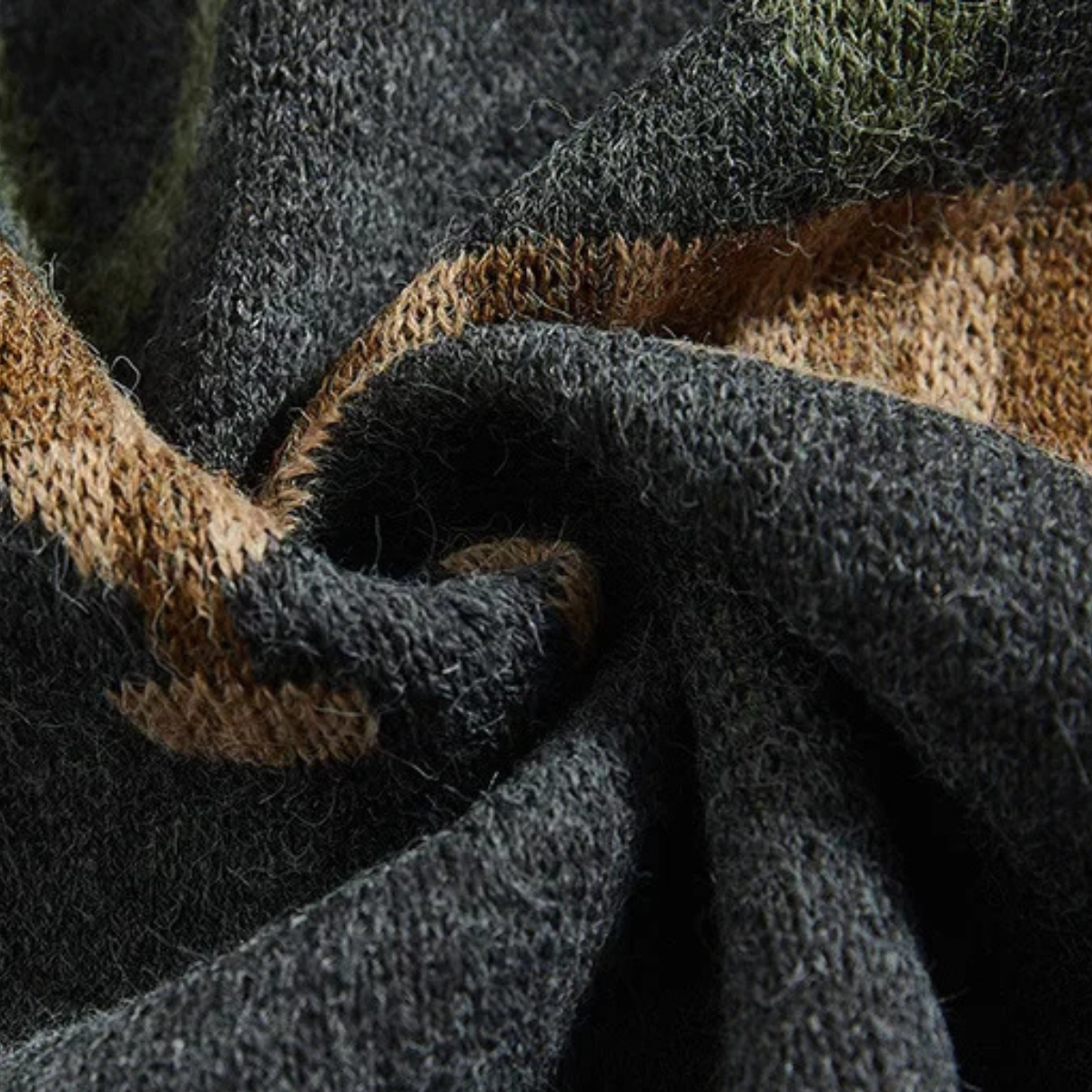 The Redruth - Cardigan Géométrique Vintage pour Homme