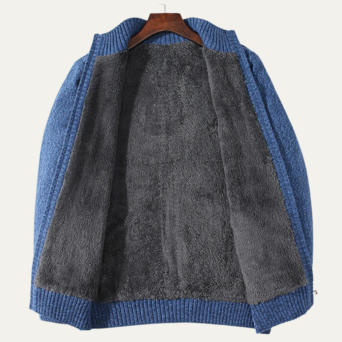 The Bellagio - Cardigan épais et chaud en laine polaire tricotée pour homme