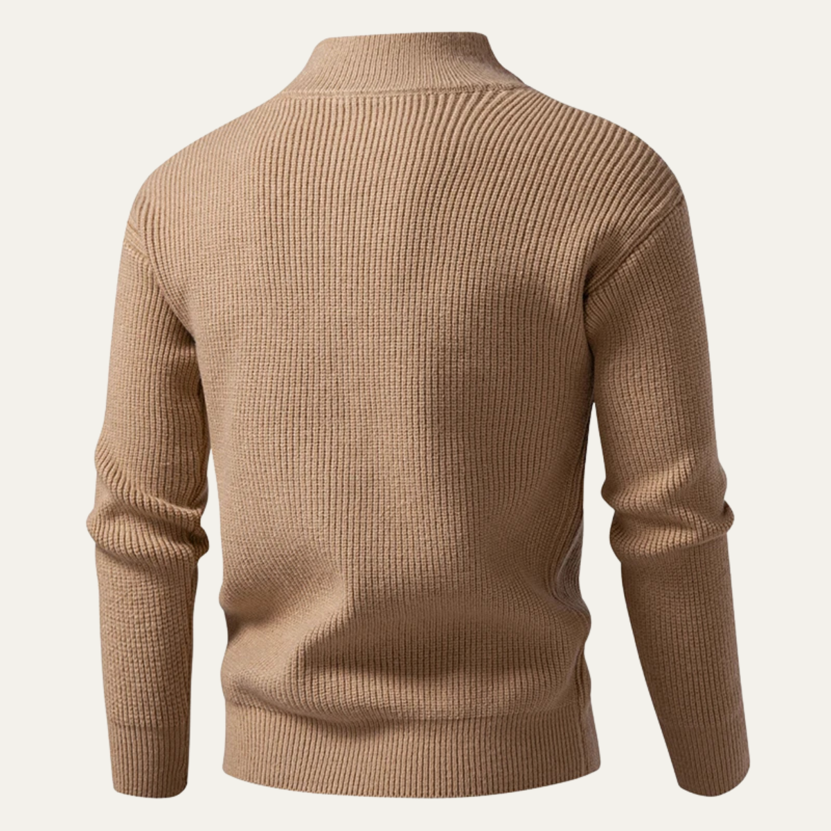 The Cisternino - Cardigan en tricot côtelé à fermeture éclair pour homme
