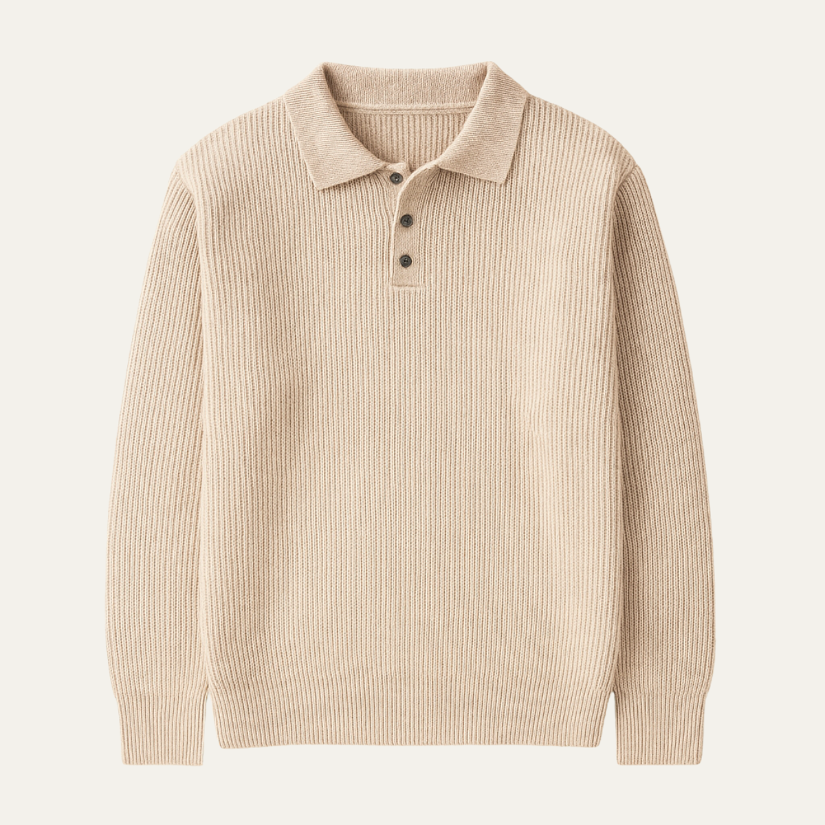 The Brecon - Polo en tricot épais pour homme automne-hiver