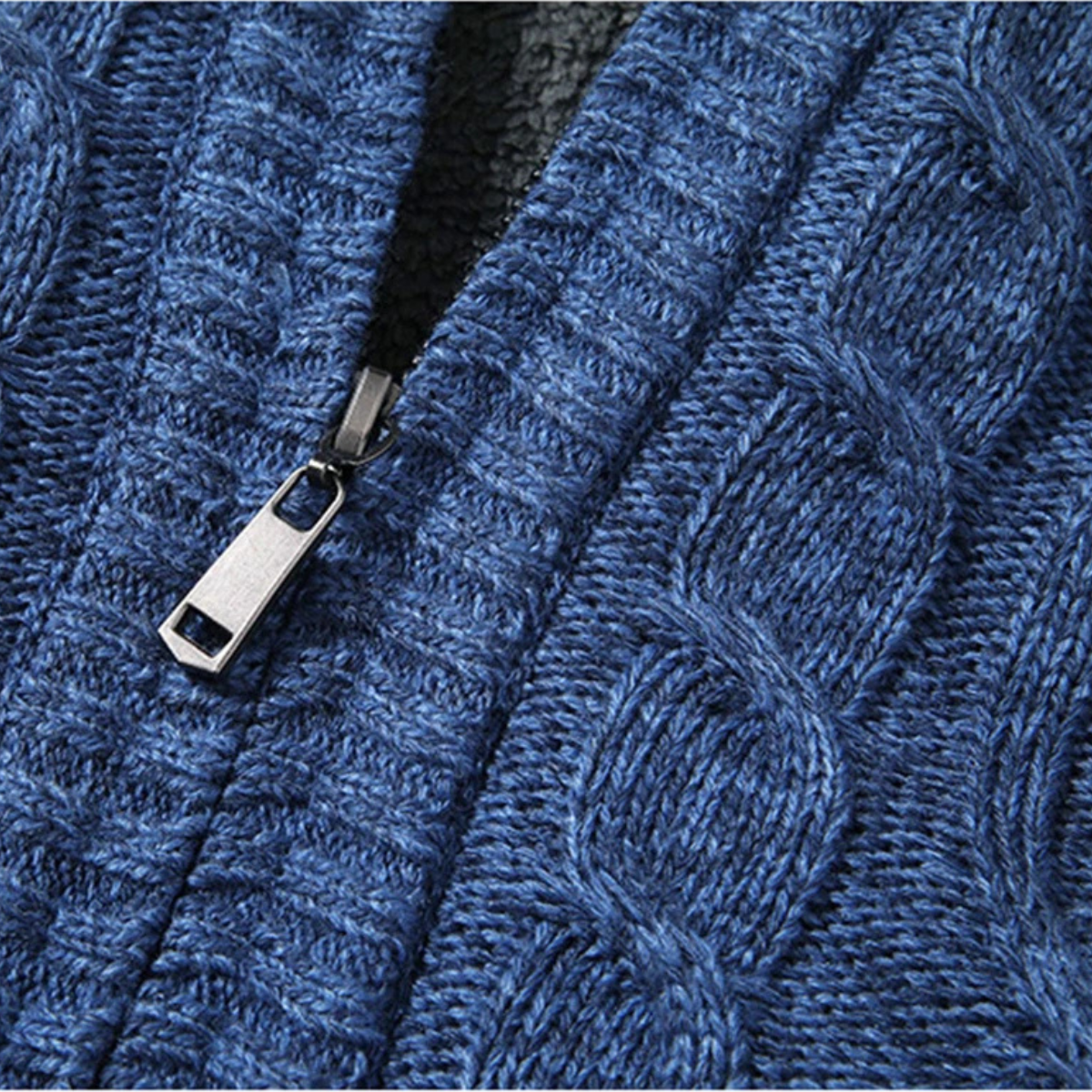 The Bellagio - Cardigan épais et chaud en laine polaire tricotée pour homme