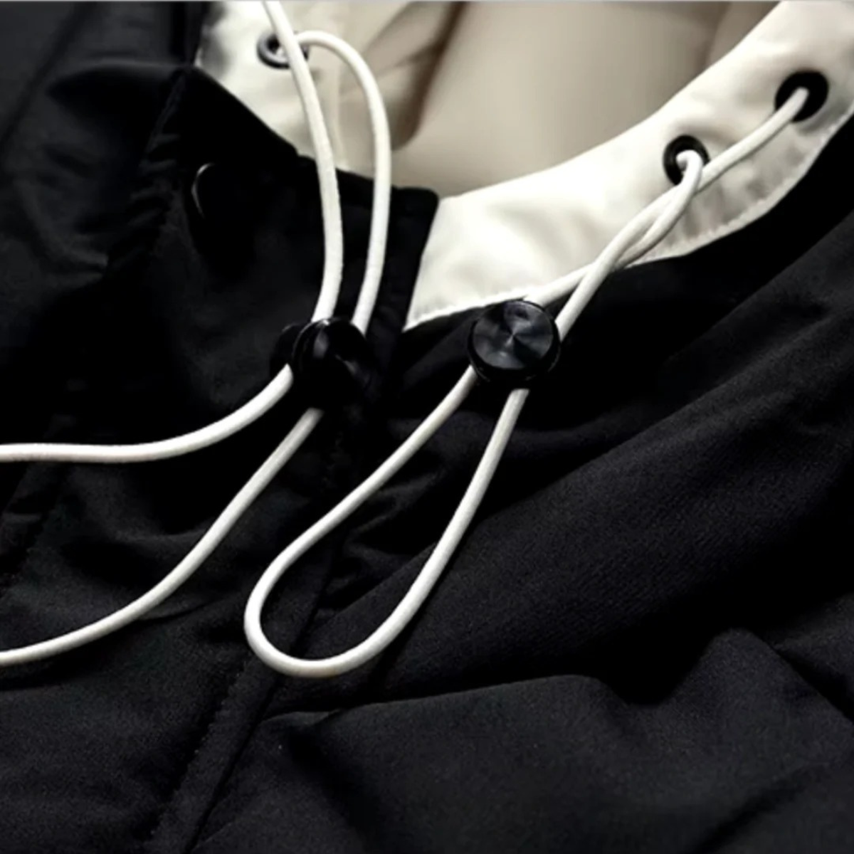 The London Doudoune imperméable pour homme - Manteau d'hiver luxueux à capuche