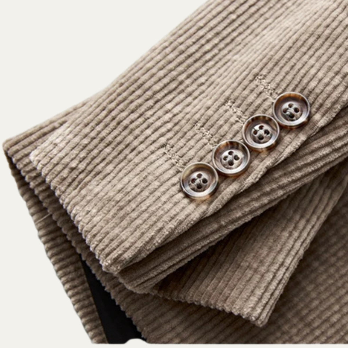 The Riccione - Veste blazer slim fit en velours côtelé pour homme