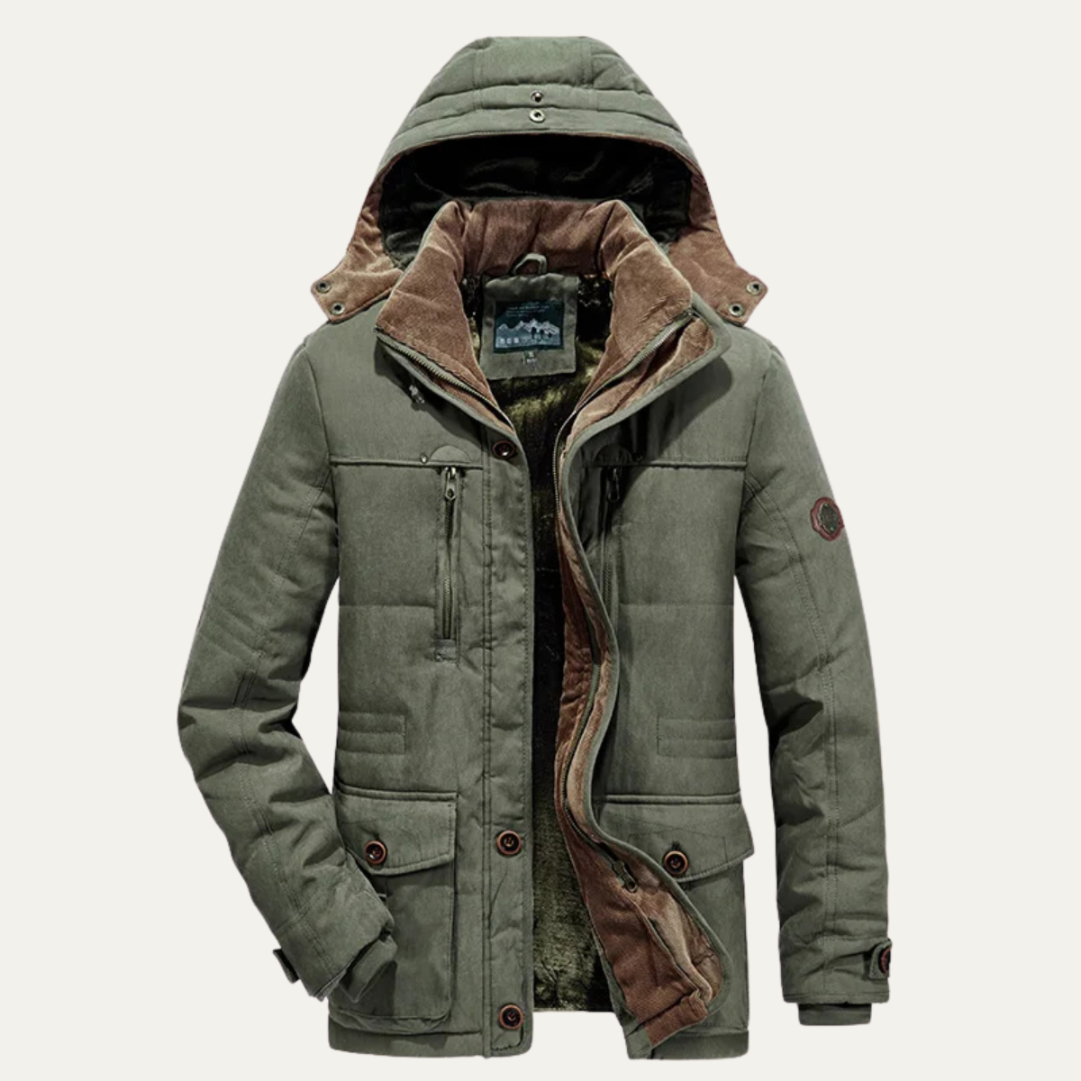 The Thornwood - Veste Parka à Capuche Chaude pour Hommes