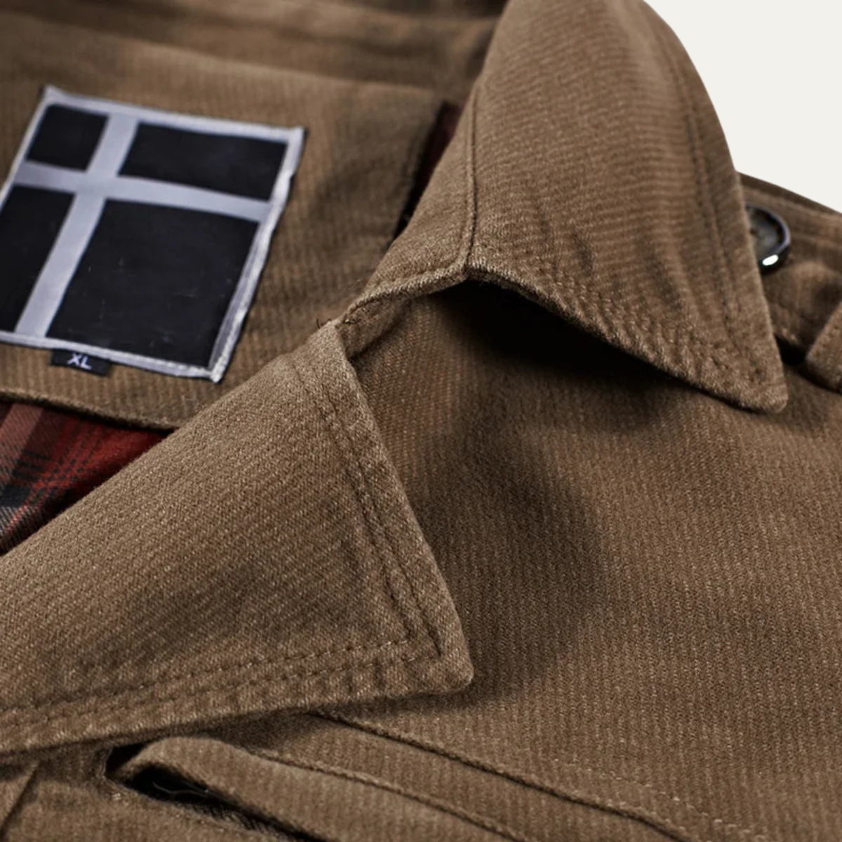 The Appiano - Manteau d'hiver pour homme en laine à double boutonnage avec doublure en tartan