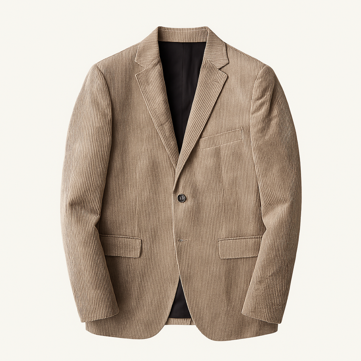 The Riccione - Veste blazer slim fit en velours côtelé pour homme