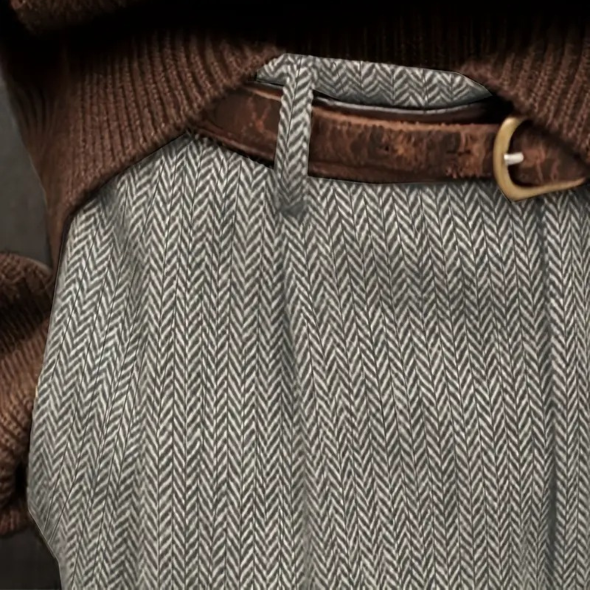 The Fairchild - Pantalon plissé taille haute élégant pour homme