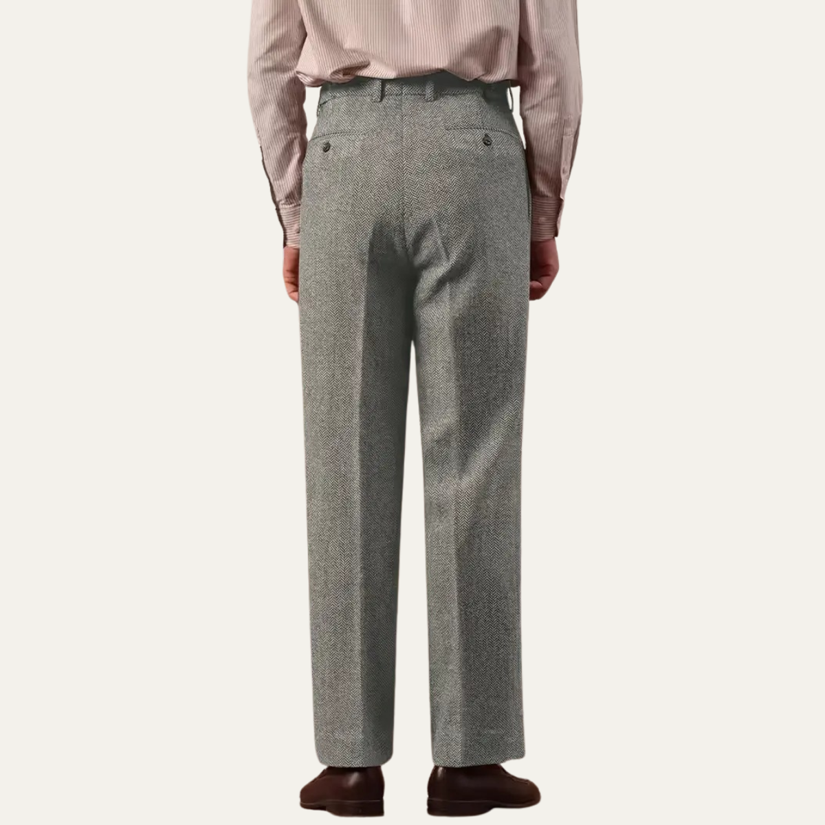 The Fairchild - Pantalon plissé taille haute élégant pour homme