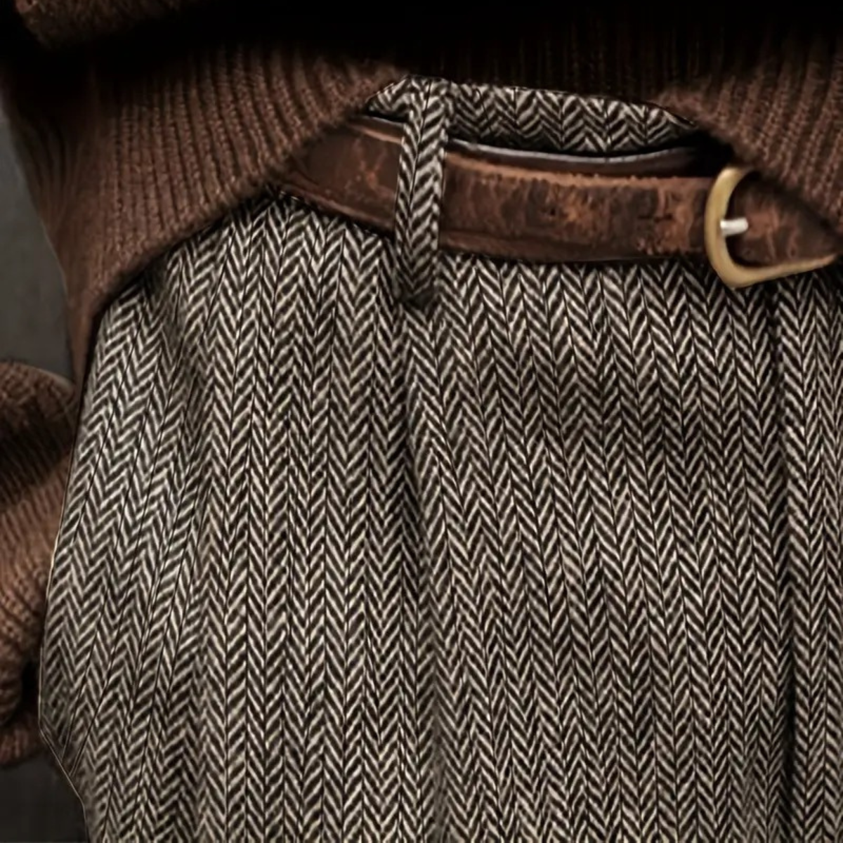 The Fairchild Men's Elegant Tailored High Waist Pleated Trousers