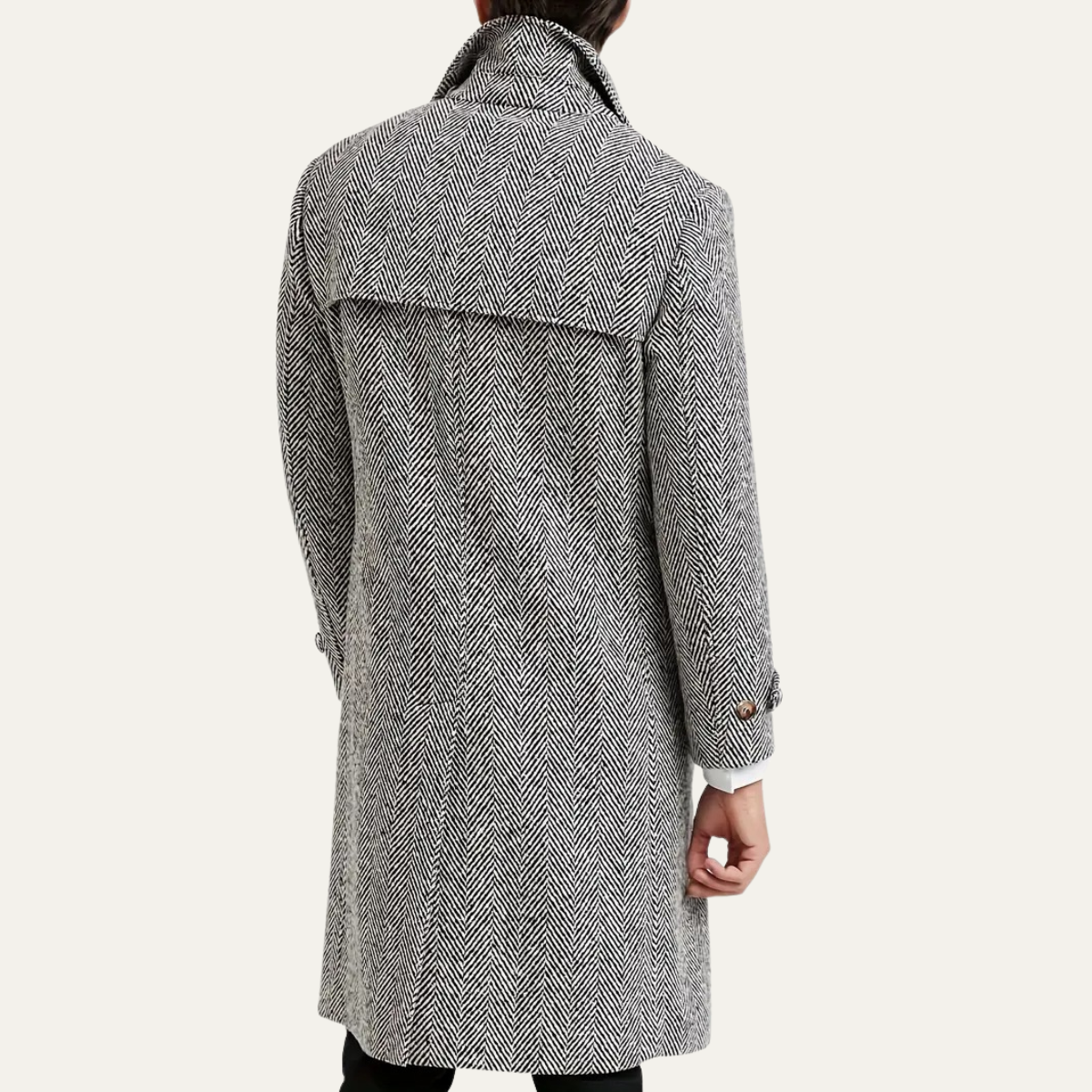 The Hadley Manteau croisé en mélange de laine pour homme