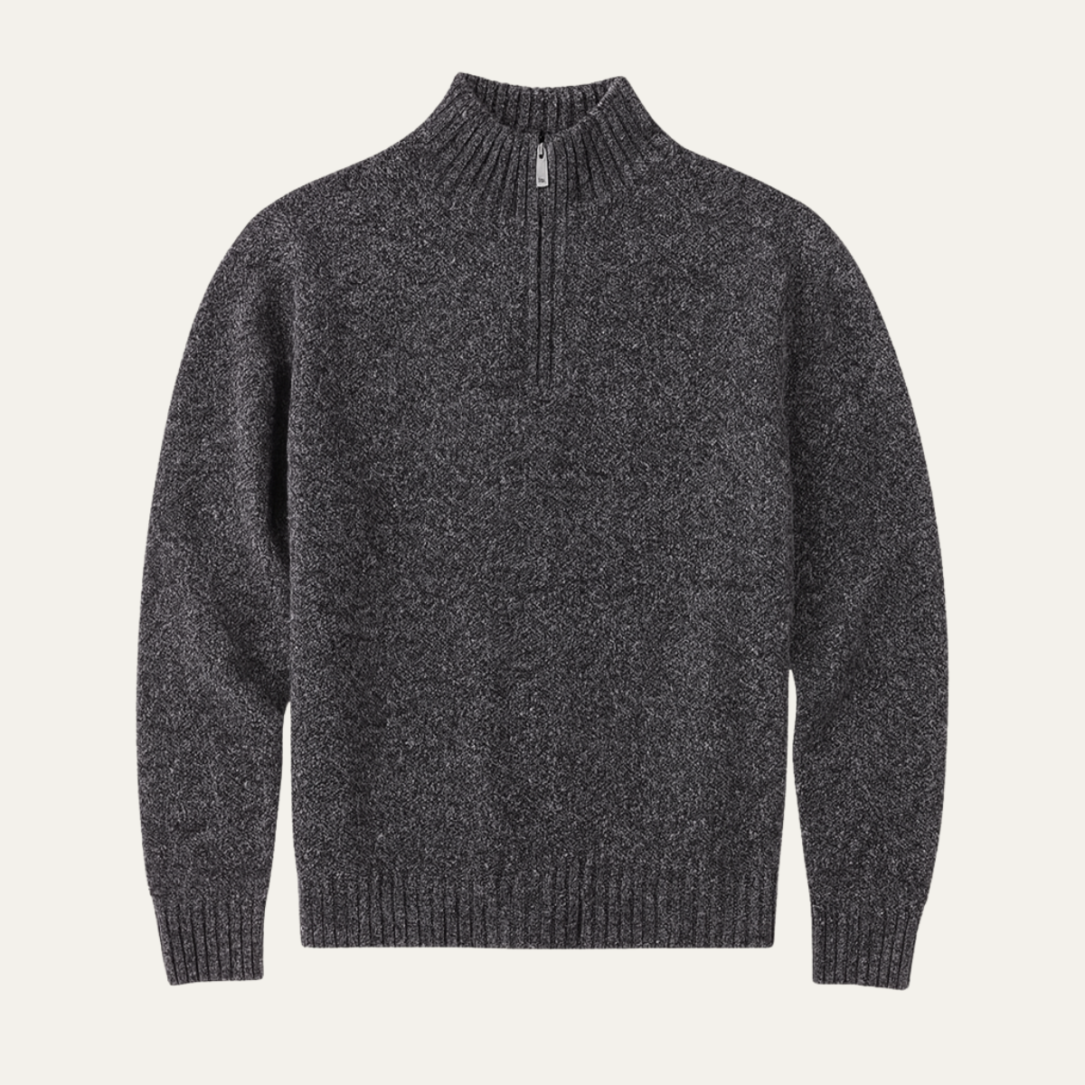 The Highland Pull en maille premium pour homme à col zippé