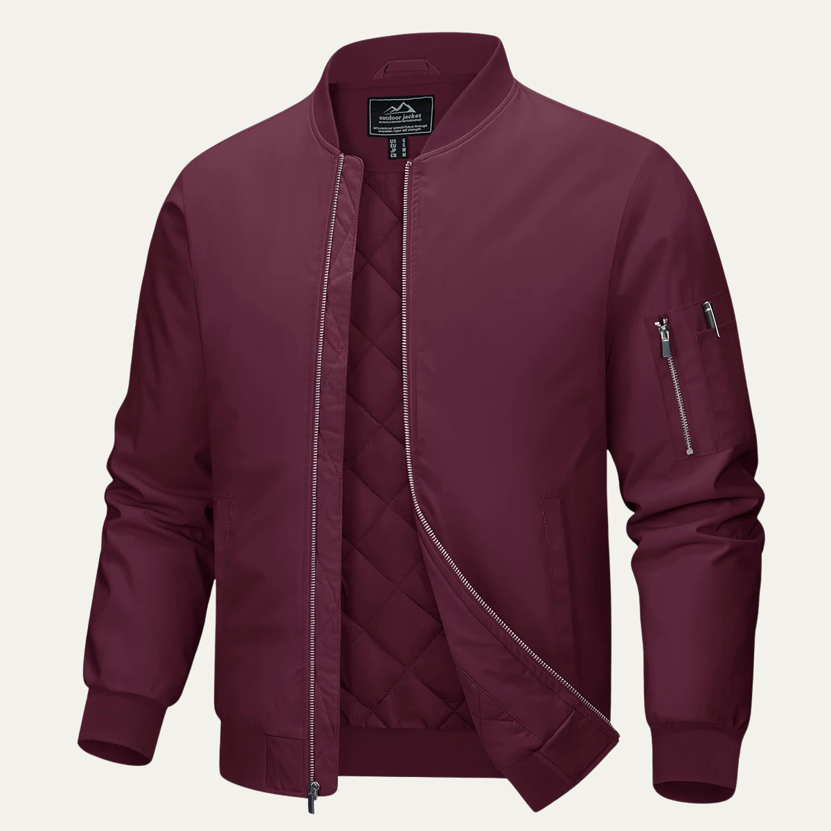 The Aldridge Blouson aviateur léger à fermeture éclair pour homme