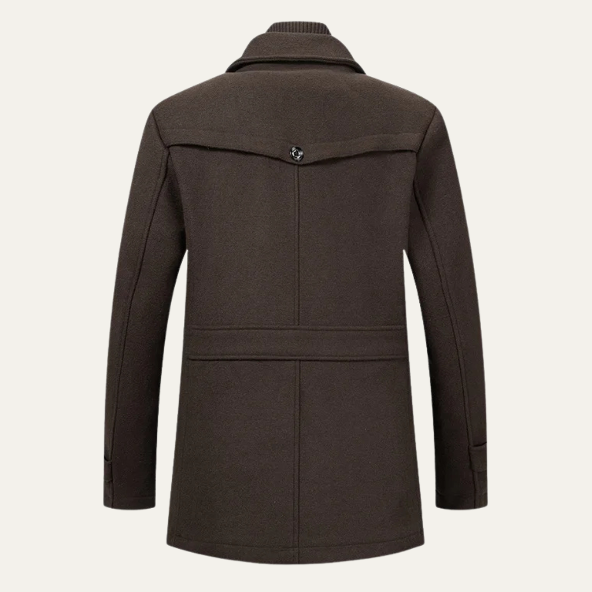 The Edgemont - manteau trench en mélange de laine avec double col pour homme