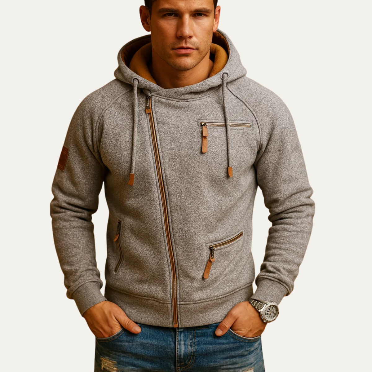 The Ridgefall - Sweat à capuche zippé Frontier pour homme
