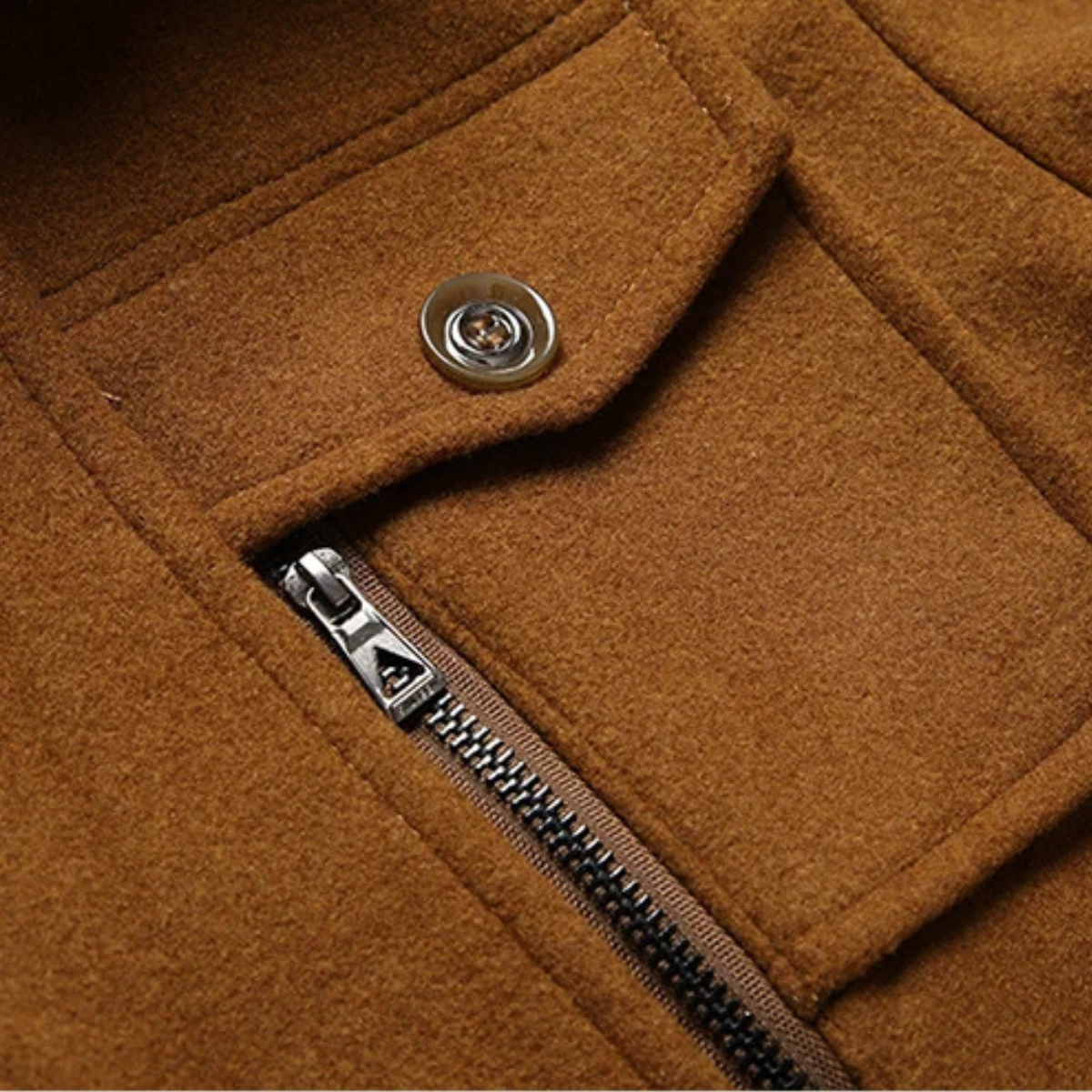 The Ellendale - Manteau d'hiver long et élégant en laine mélangée pour homme