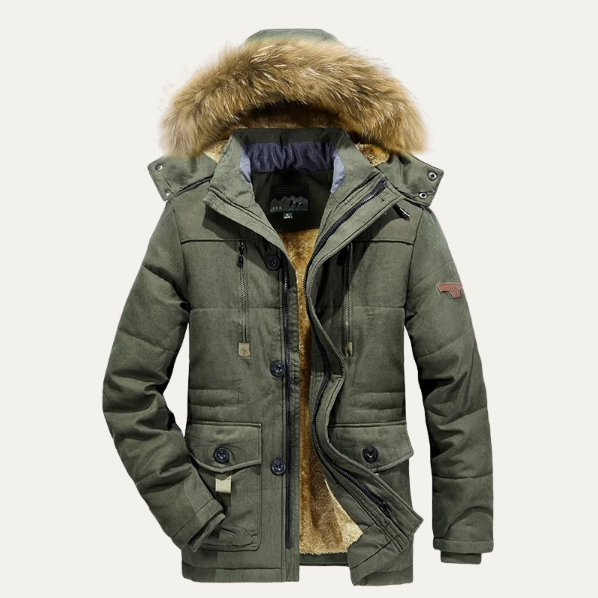 The Westminster - Parka d'hiver chaude pour homme avec doublure en polaire