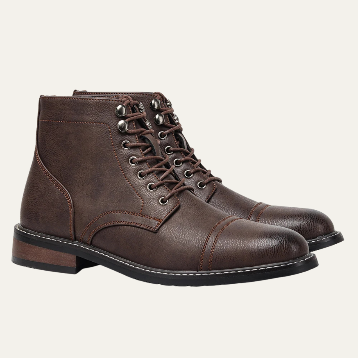 The Porto Cervo Bottines à Lacets en Cuir Durables pour Homme