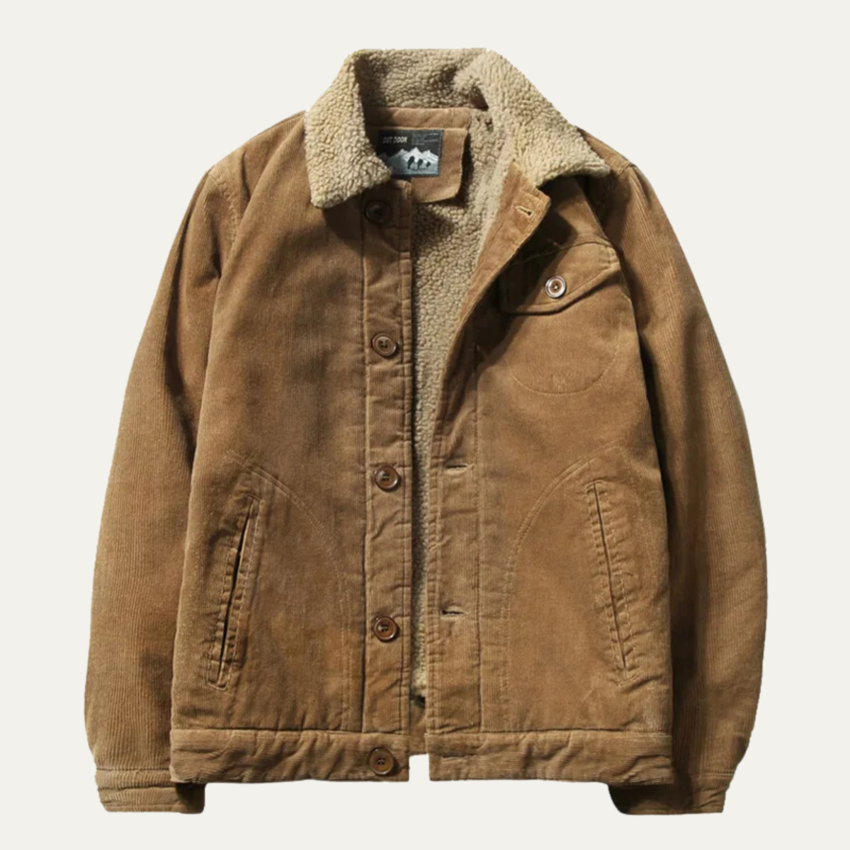 The Montefalco - Veste d'hiver vintage en velours côtelé pour homme