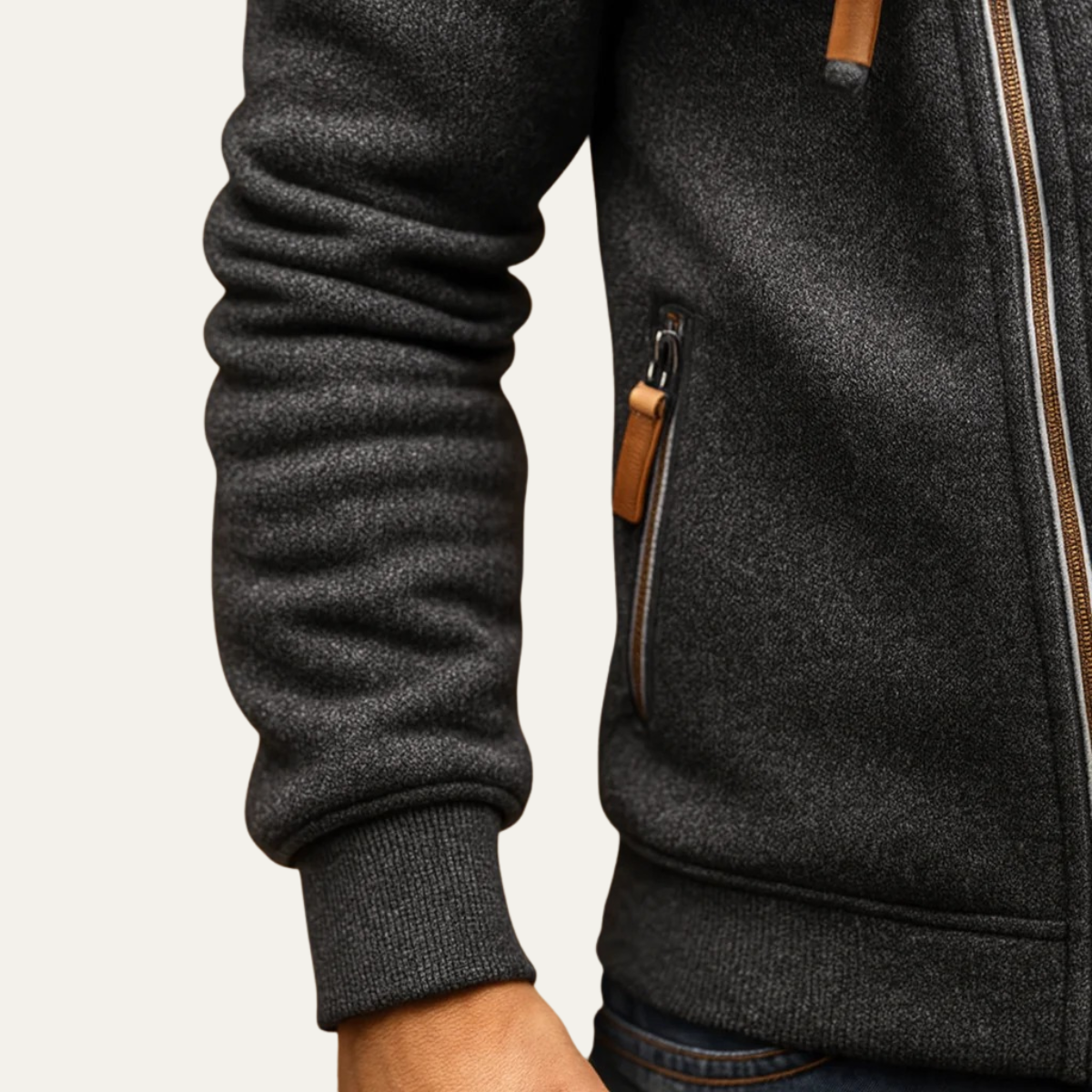 The Ridgefall - Sweat à capuche zippé Frontier pour homme