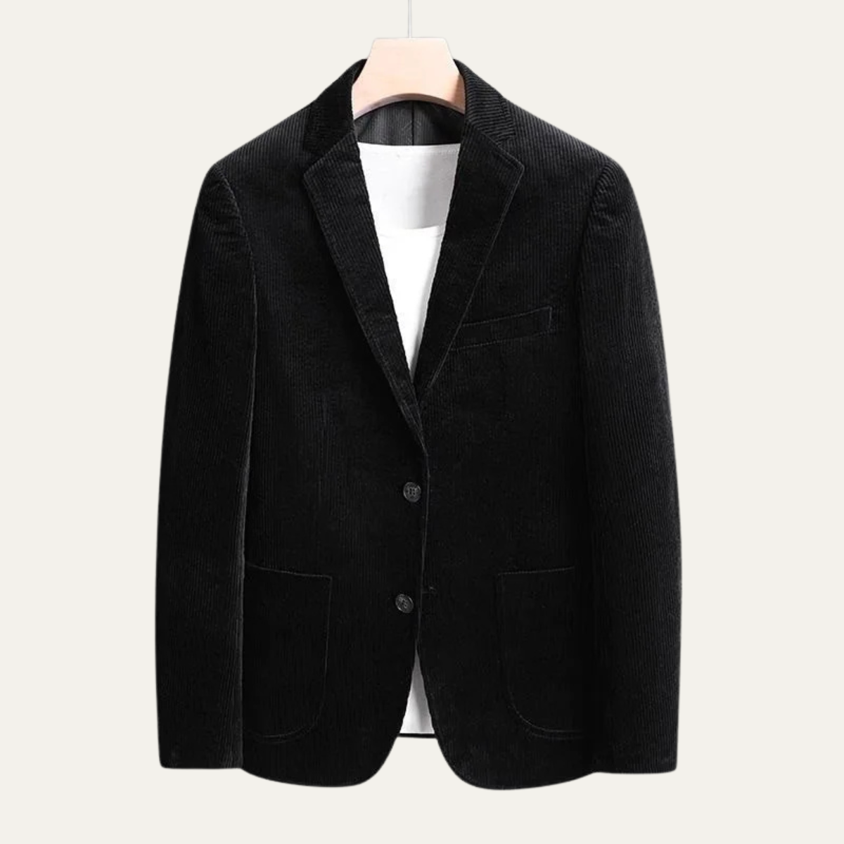 The Livorno - Veste blazer slim fit vintage en velours côtelé pour homme