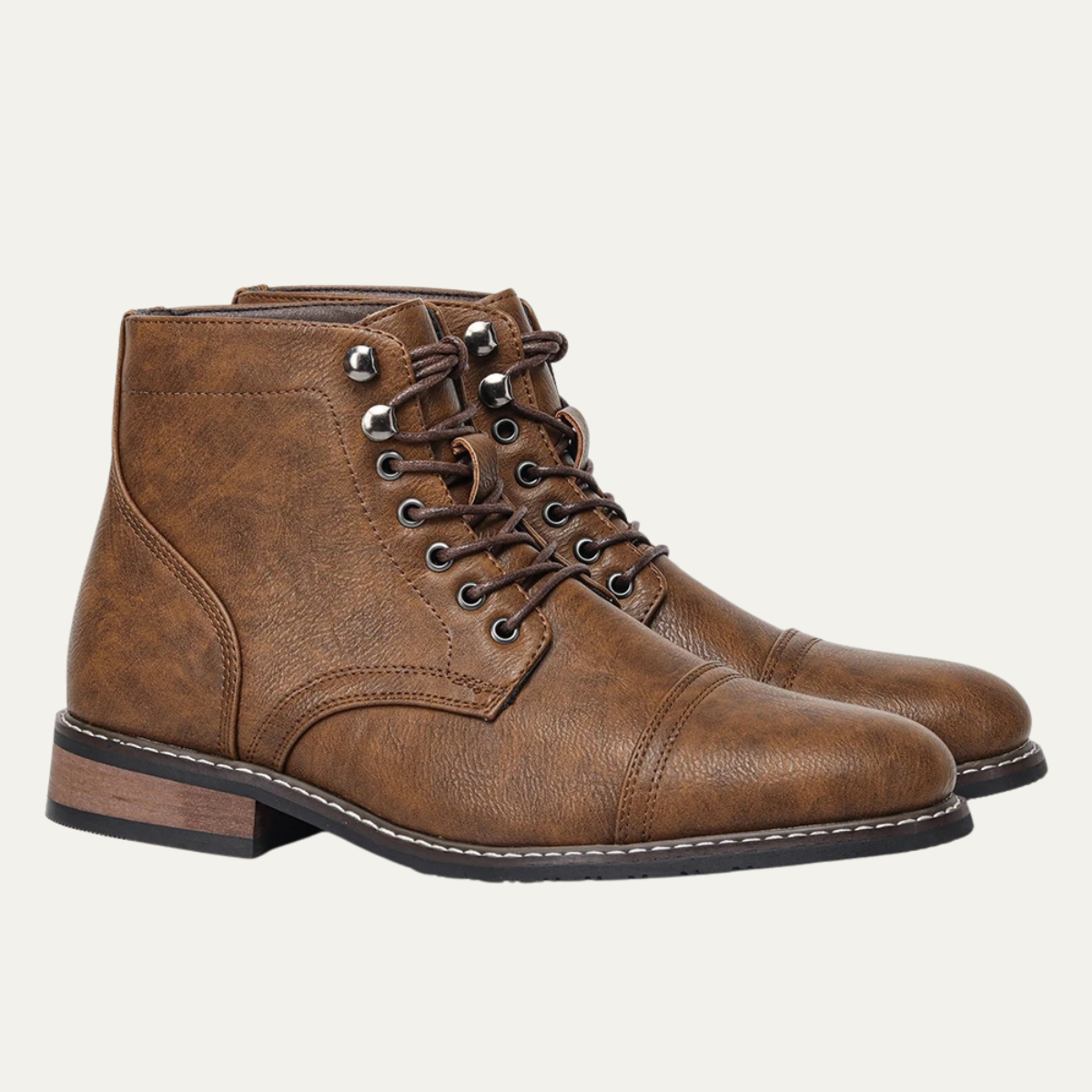 The Porto Cervo Bottines à Lacets en Cuir Durables pour Homme