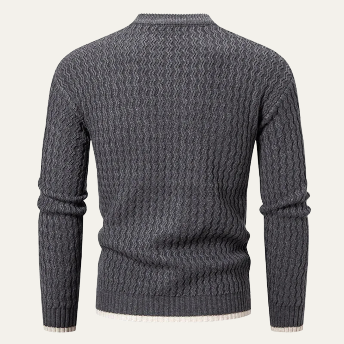 The Catanzaro - Pull décontracté à col rond en tricot doux pour homme