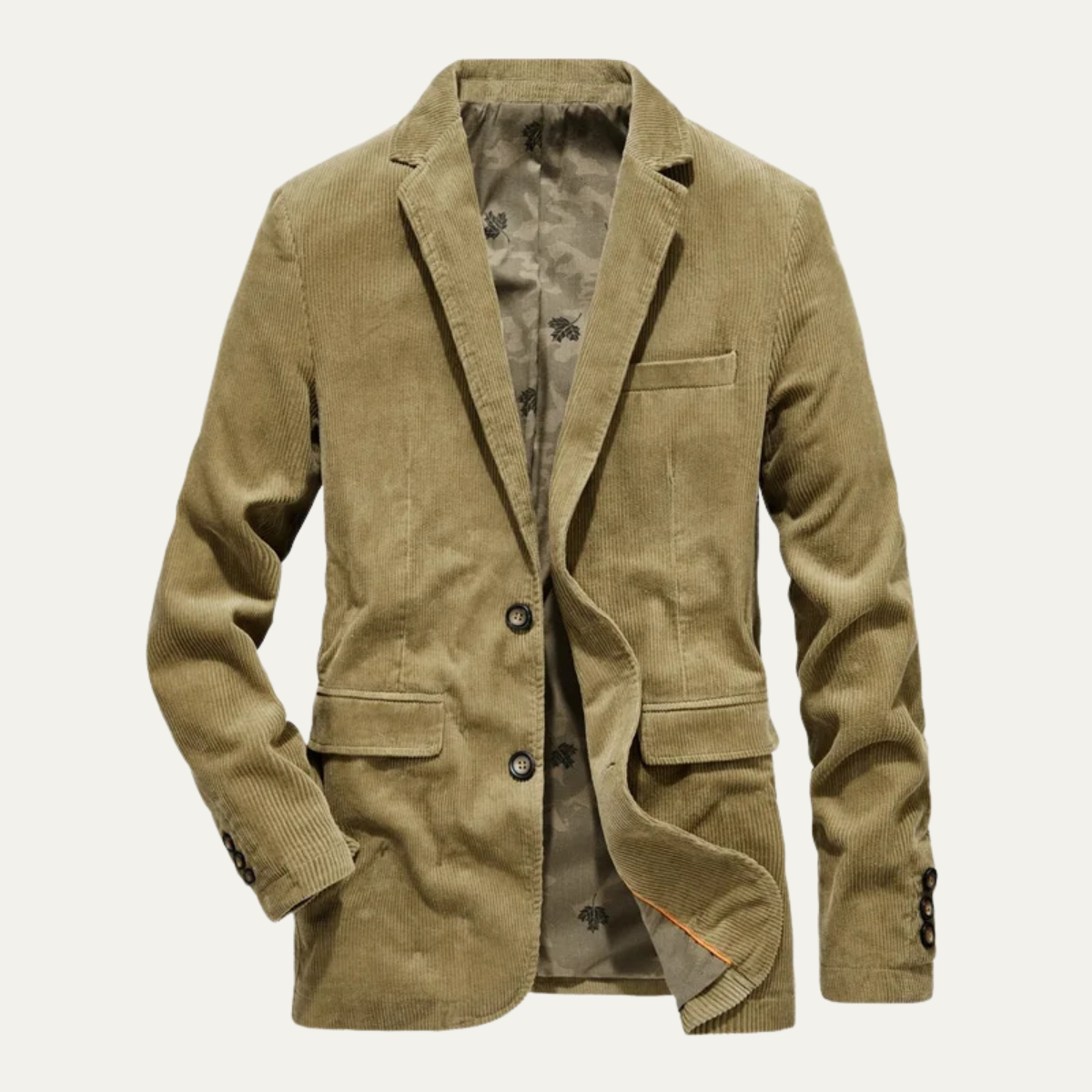The Foxwell - Blazer Vintage en Velours Côtelé pour Hommes