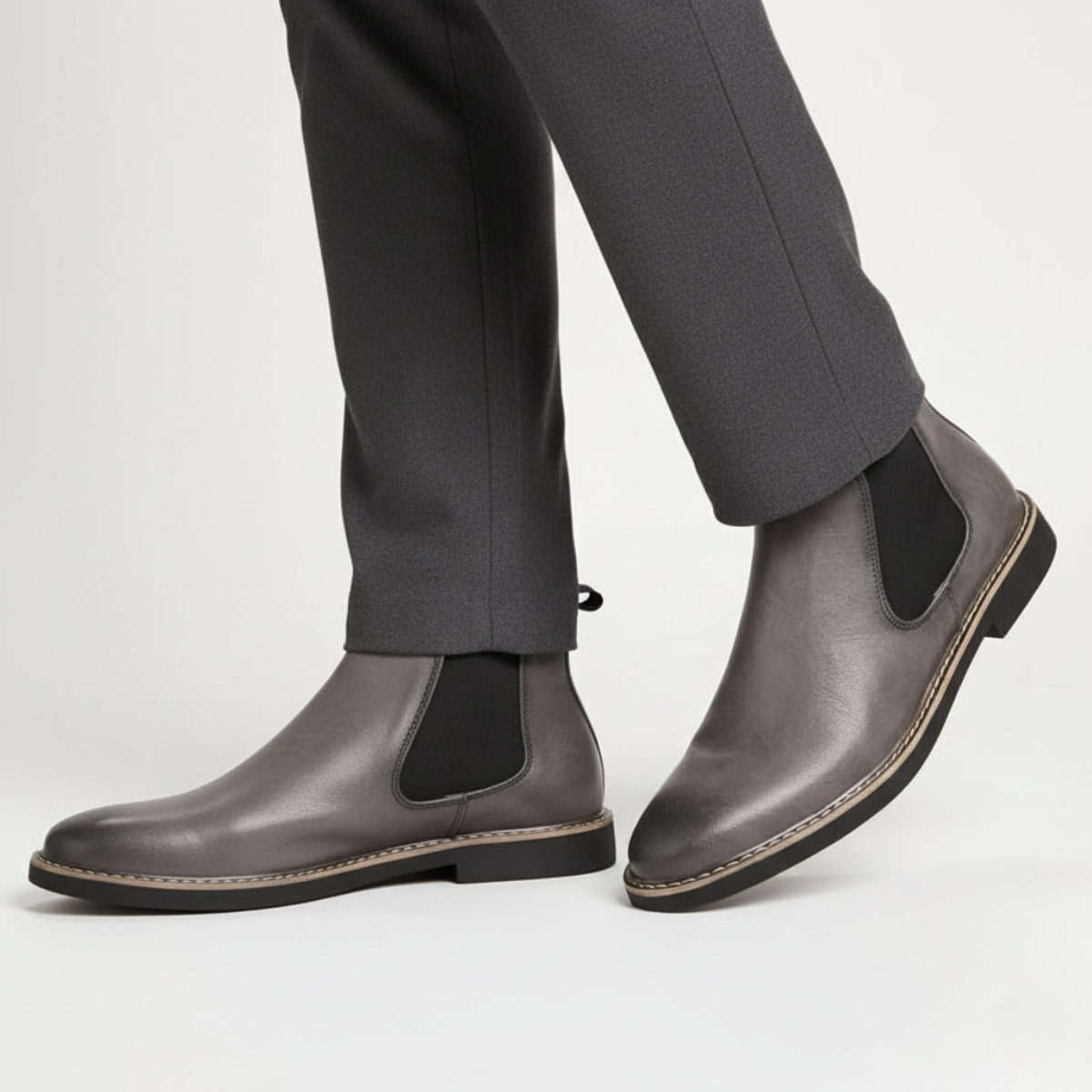 The Wrexham Bottines Chelsea Décontractées à Enfiler en Cuir pour Homme