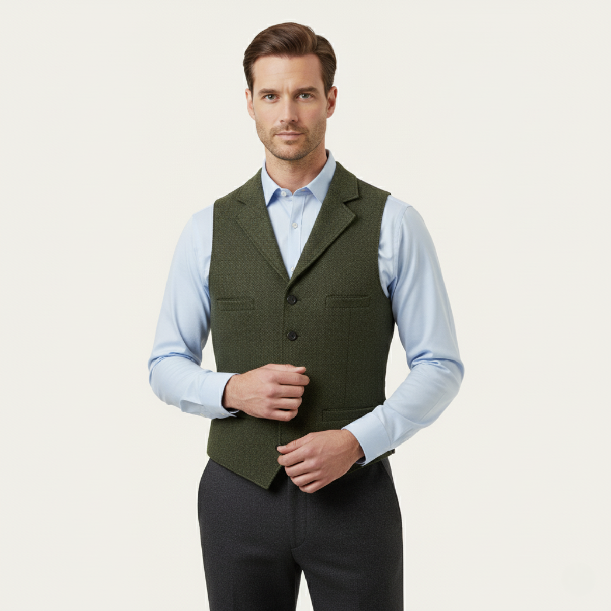 The Westminster Gilet formel vintage en tweed pour homme