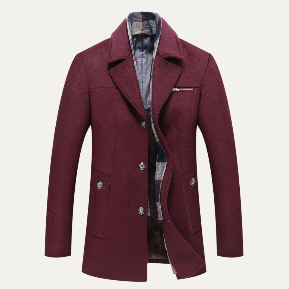 The Kensington - manteau long d'hiver en mélange de laine pour hommes