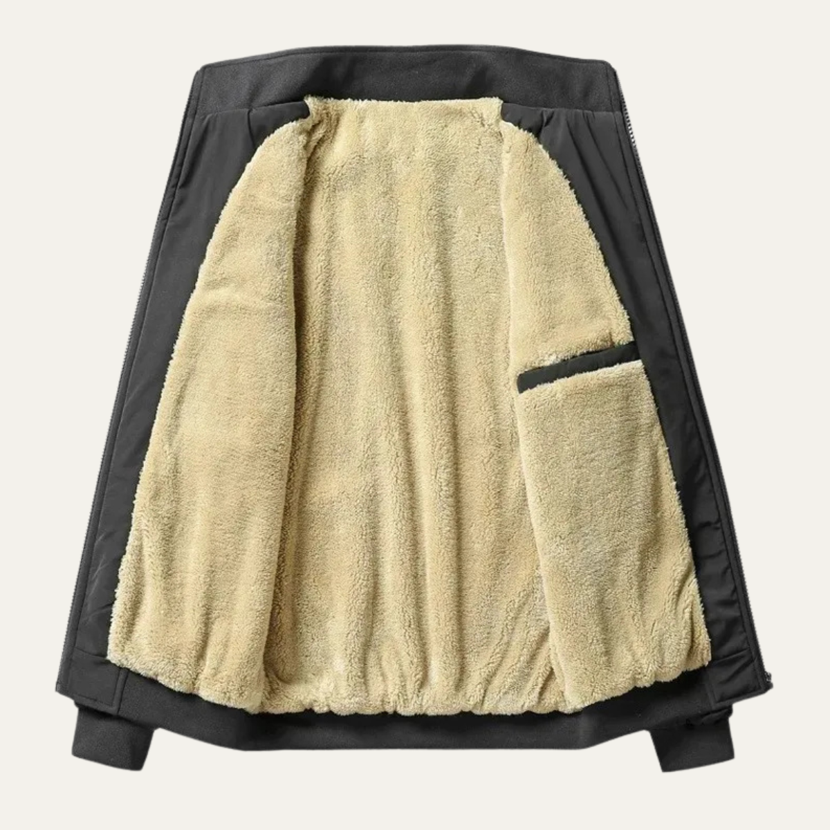 The Ashenford - manteau léger à col montant zippé pour homme