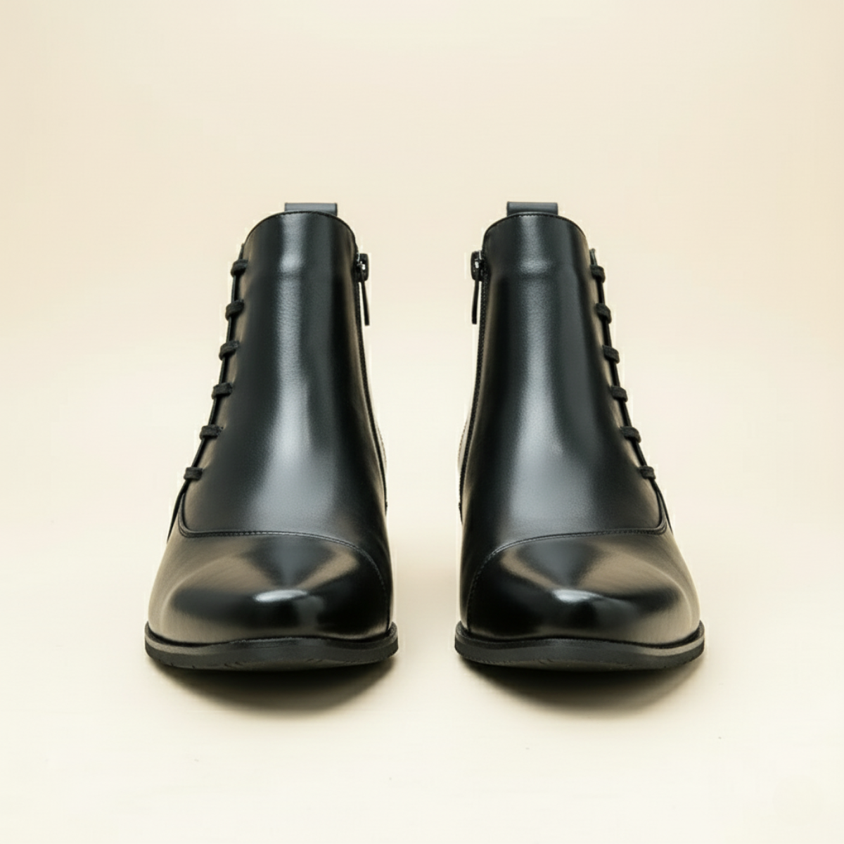 The Paisley - Bottes Chelsea à Lacets en Cuir Poli pour Hommes