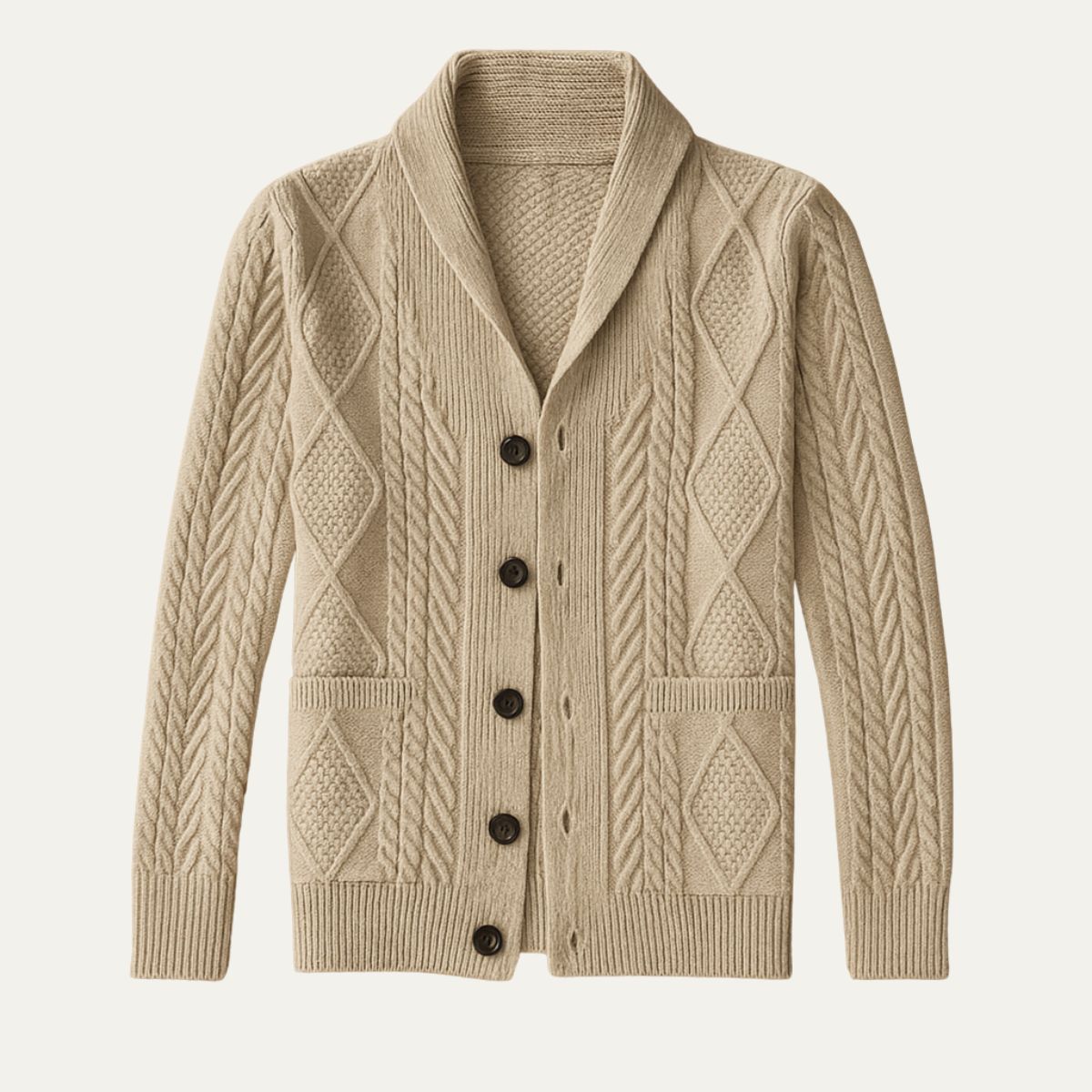The Winchester Cardigan 100 % cachemire pour homme