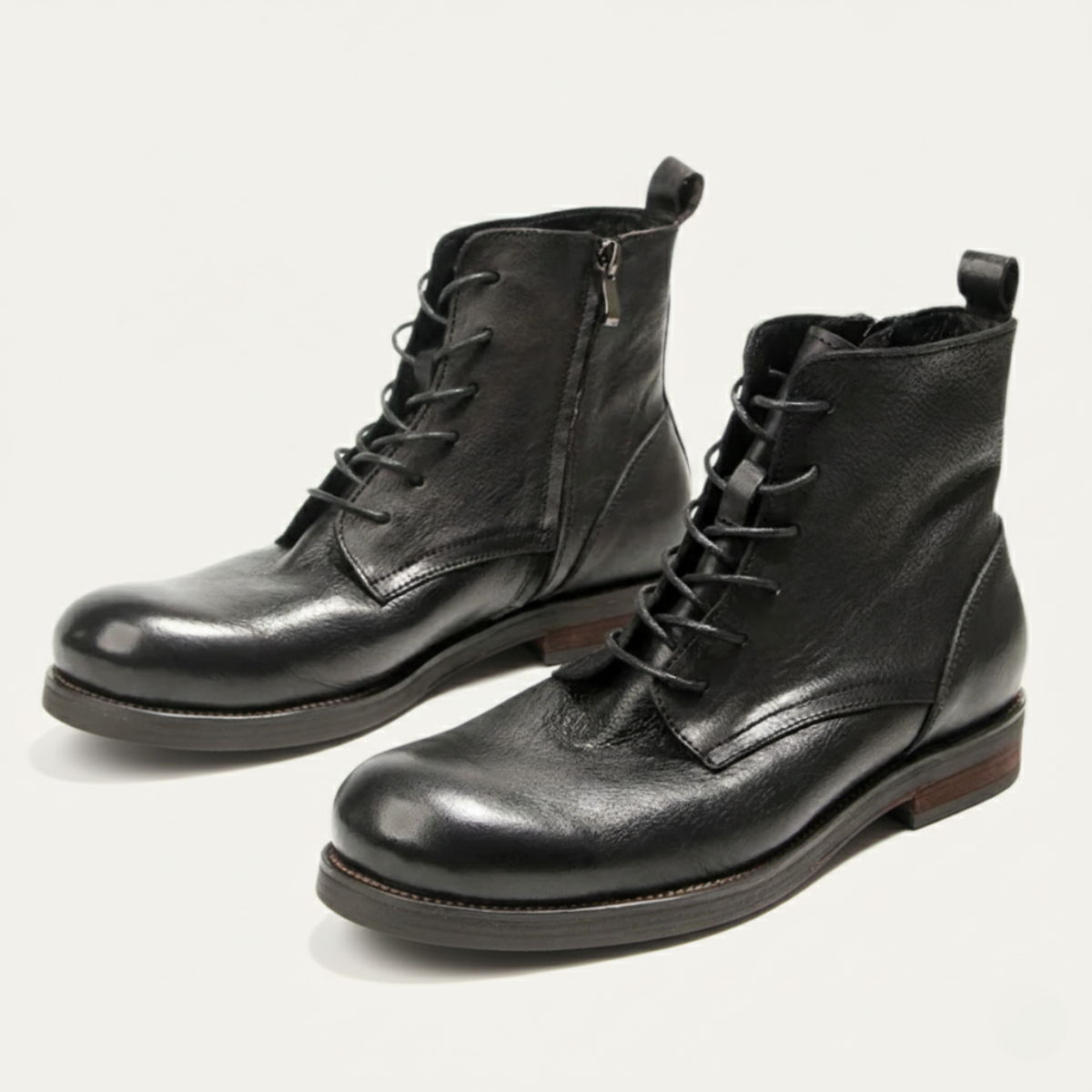 The St Davids Bottes Décontractées Rétro à Lacets en Cuir pour Homme