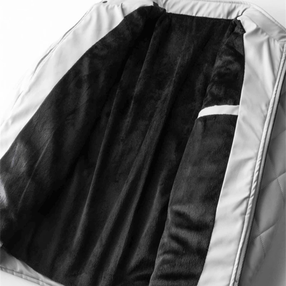 The Hampton - Veste de moto matelassée en cuir pour homme