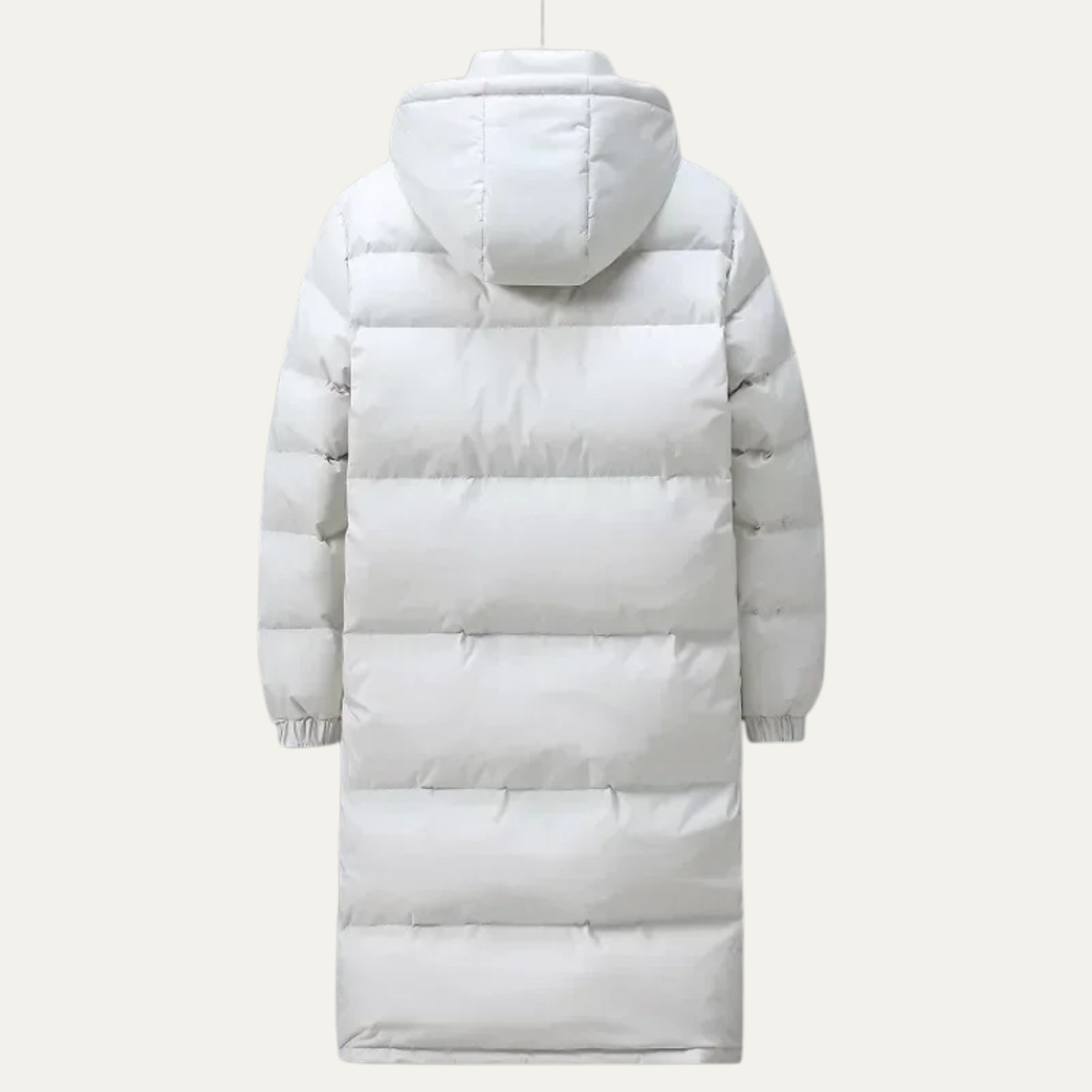 The Westminster - Manteau Puffer Long Noir à Capuche pour Homme