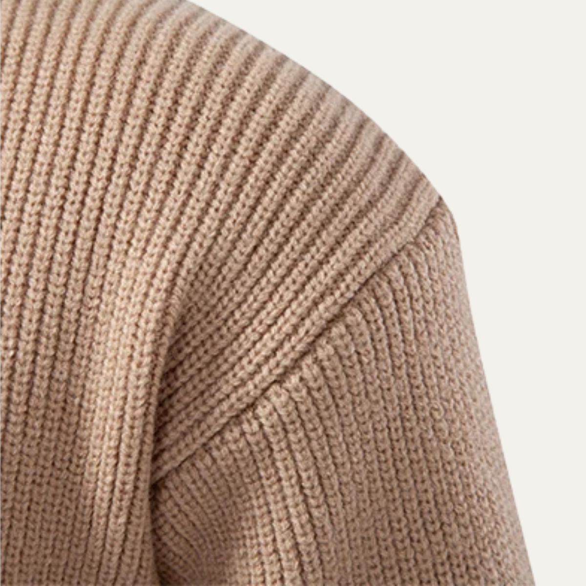 The Alberobello - Cardigan Tricoté à Col Montant pour Homme