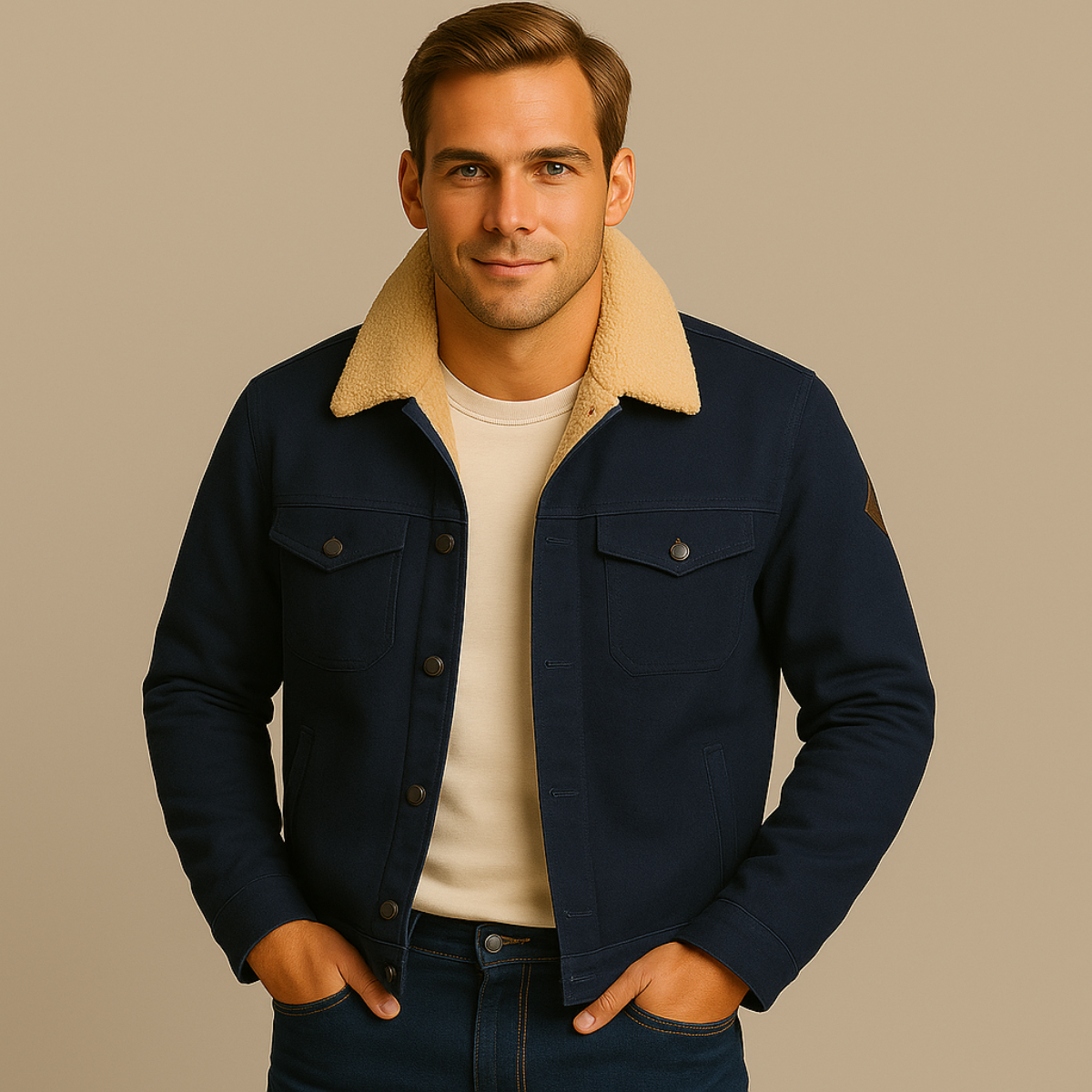 The Vancouver Veste d'extérieur doublée en polaire pour homme - Moderne et chaude