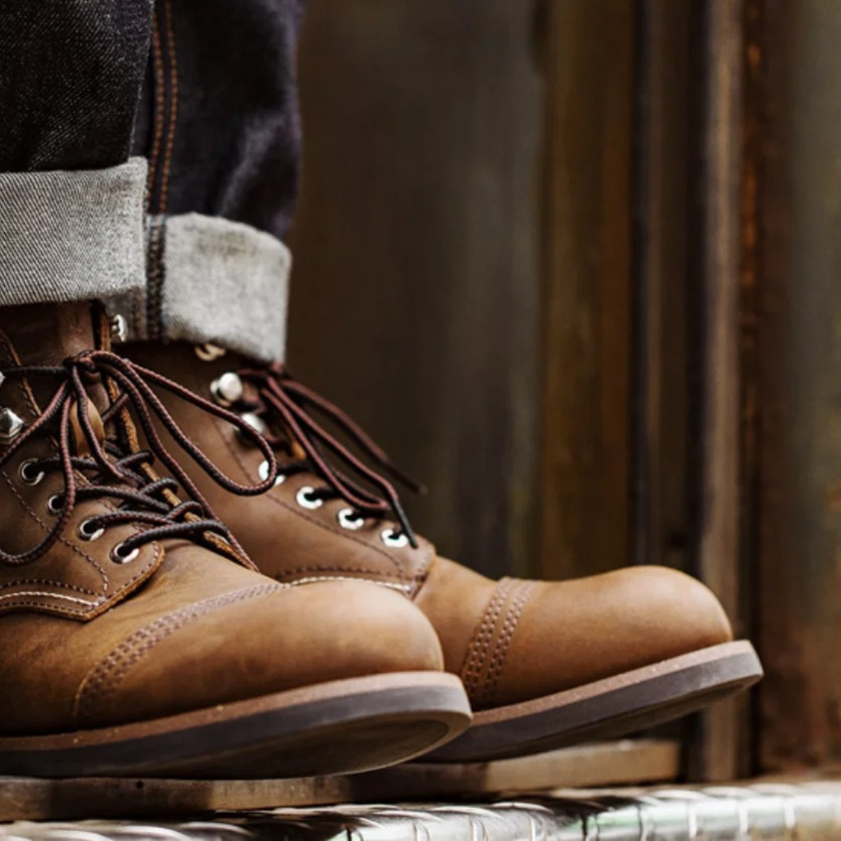 The Grayfield - Bottes en Cuir à Lacets pour Hommes