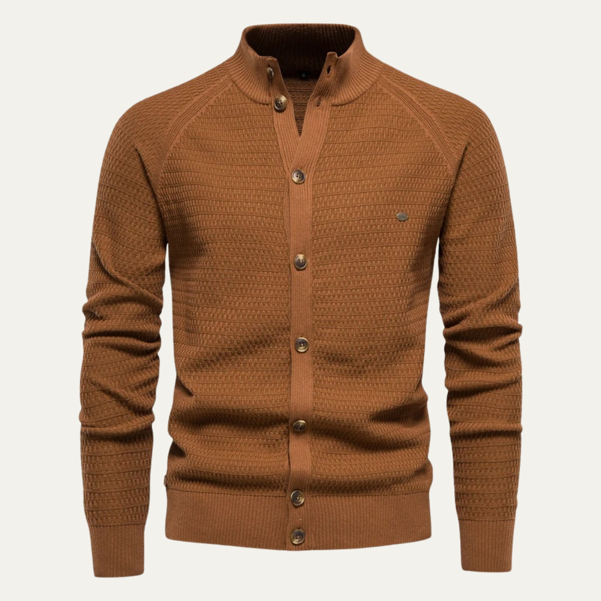 The Caernarfon - Cardigan boutonné en maille pour homme