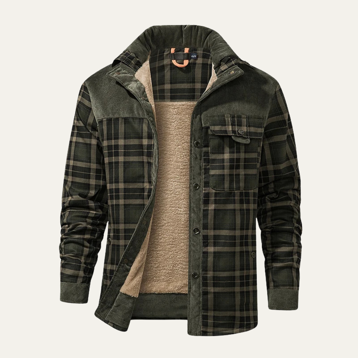 The Orvieto - Veste en Flanelle à Carreaux Stylée pour Homme avec Multi Poches