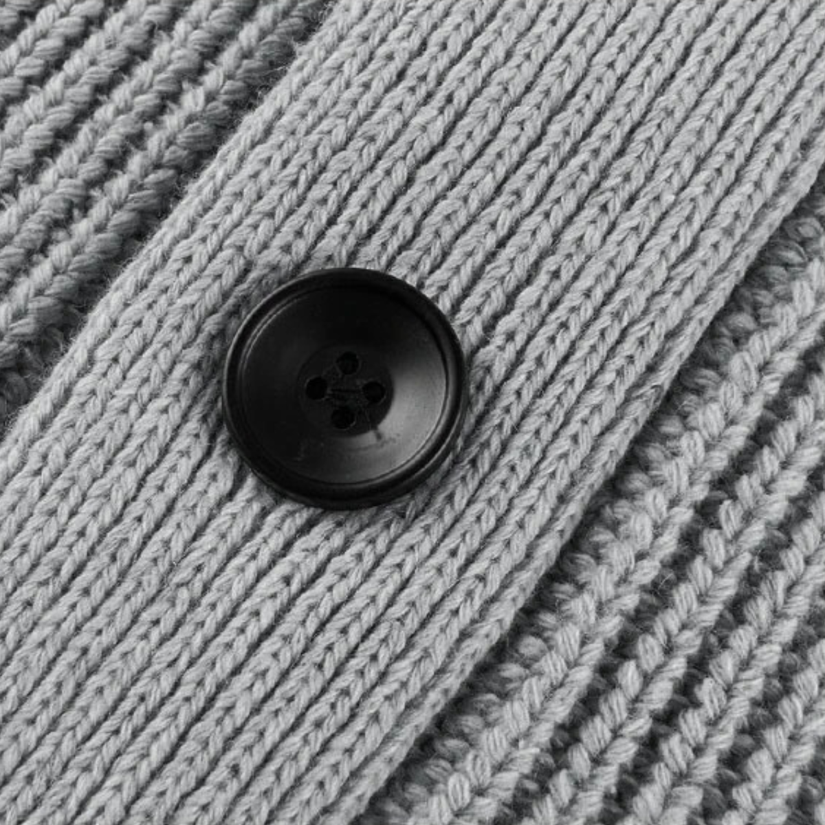 The Farnham - Cardigan à Col Châle en Tricot Épais pour Homme