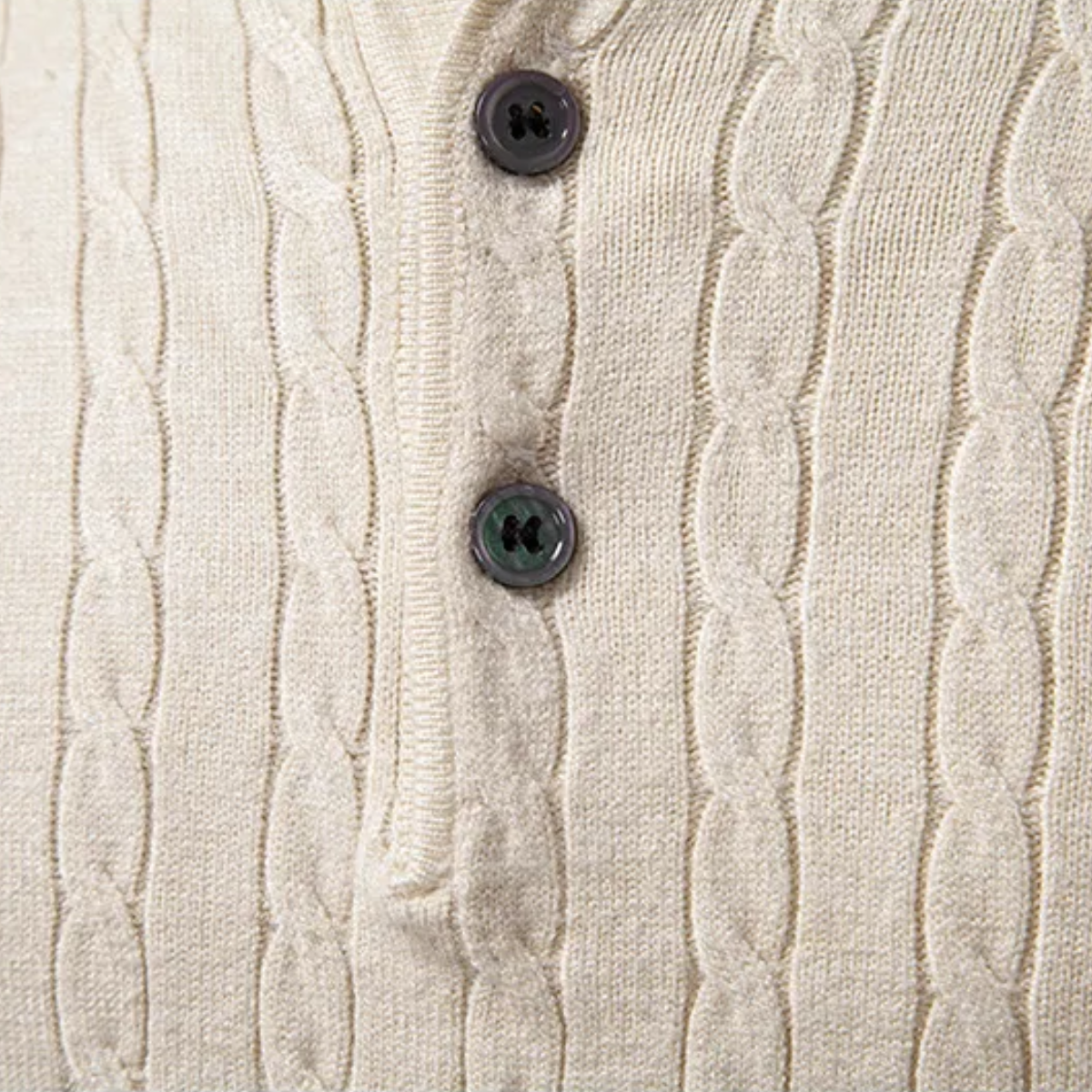 The Folkestone - Polo boutonné en tricot pour homme