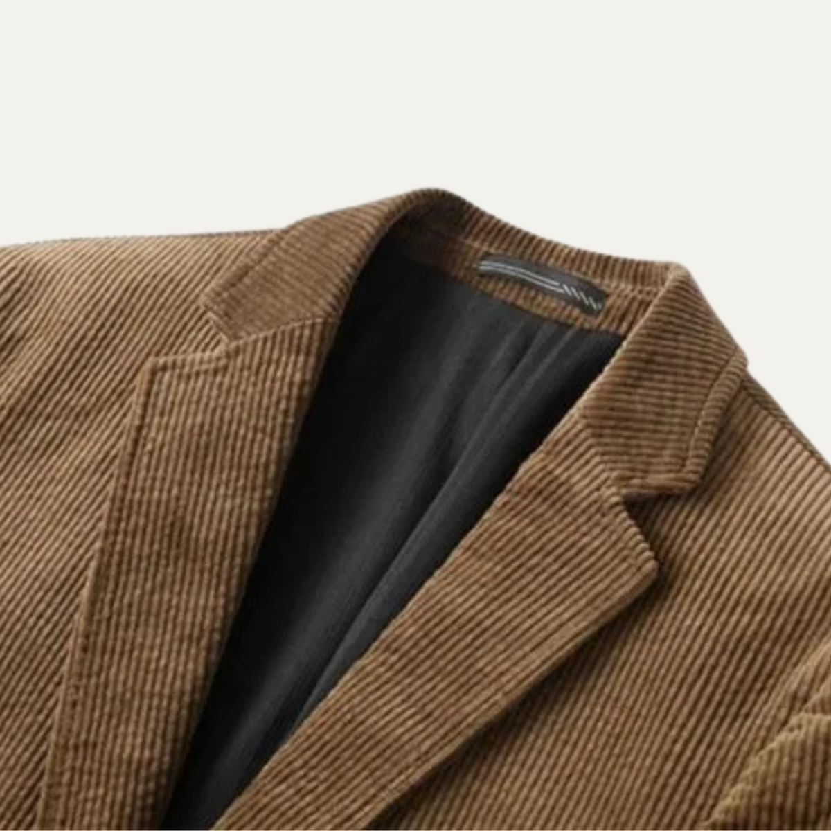 The Livorno - Veste blazer slim fit vintage en velours côtelé pour homme