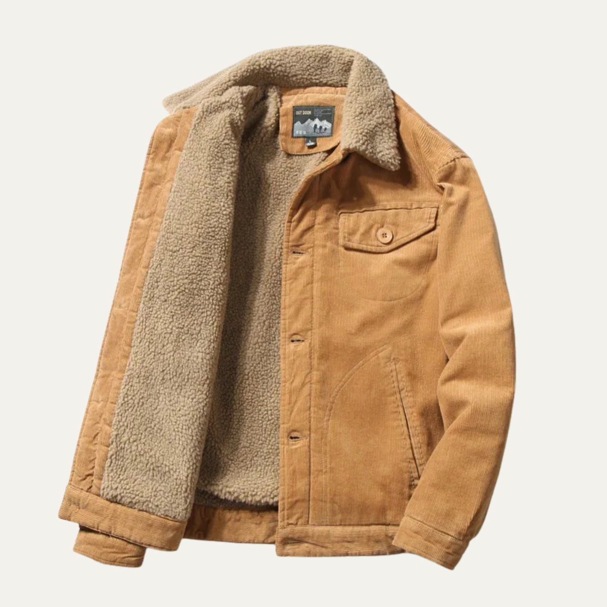The Montefalco - Veste d'hiver vintage en velours côtelé pour homme