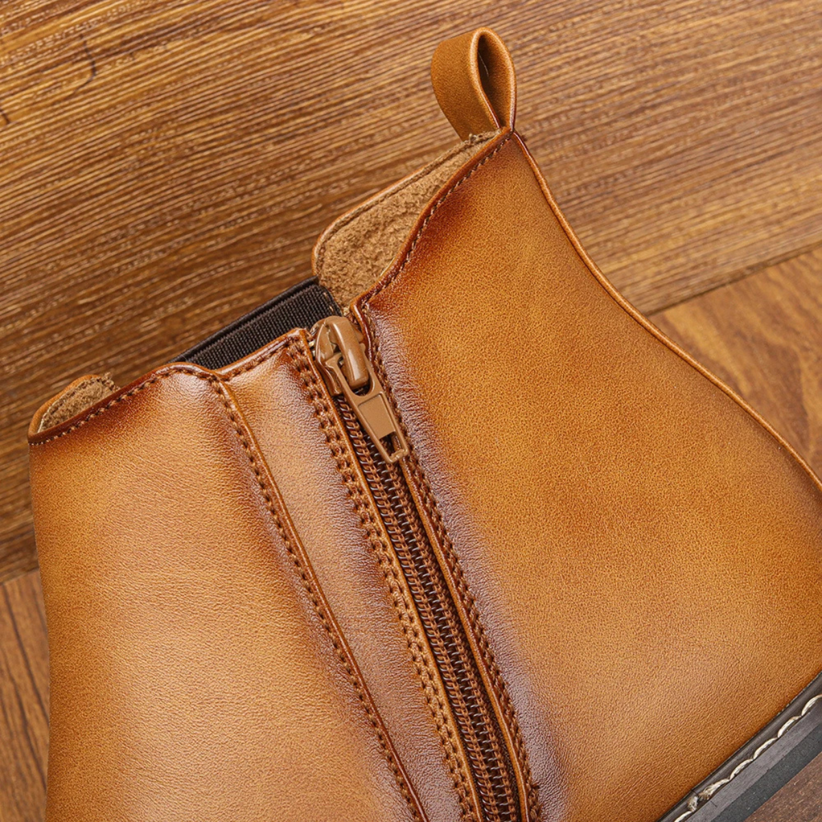 The Treviso Bottines Chelsea Classiques en Cuir à Enfiler pour Homme