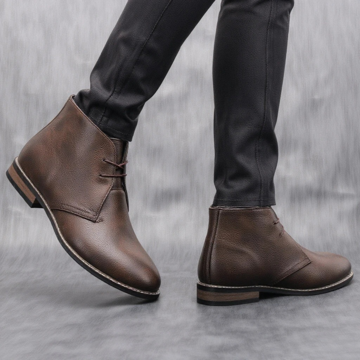 The Wildmere - Bottes en Cuir Marron Vintage pour Hommes