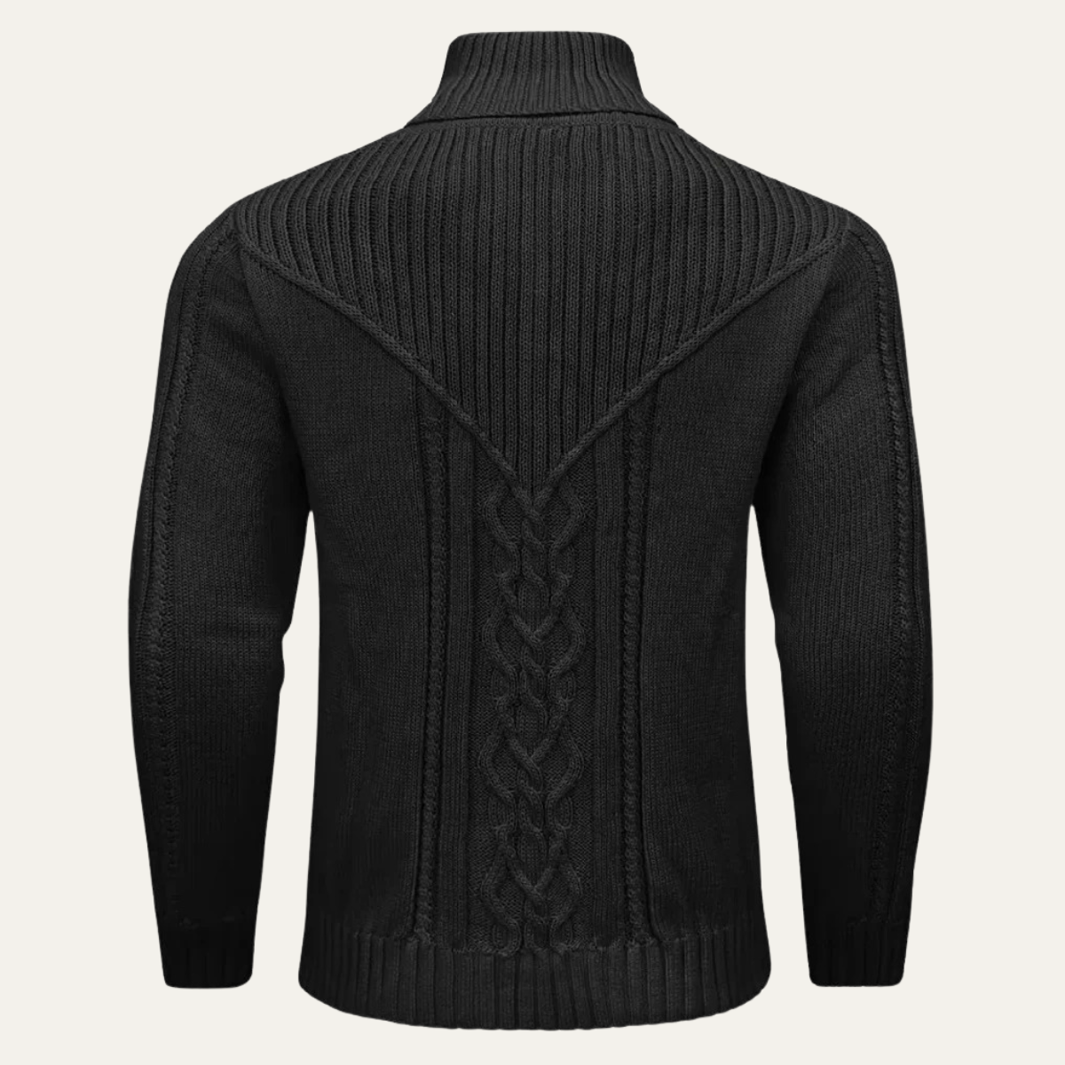 The Stockbridge – Pull en maille chaude à col boutonné pour homme