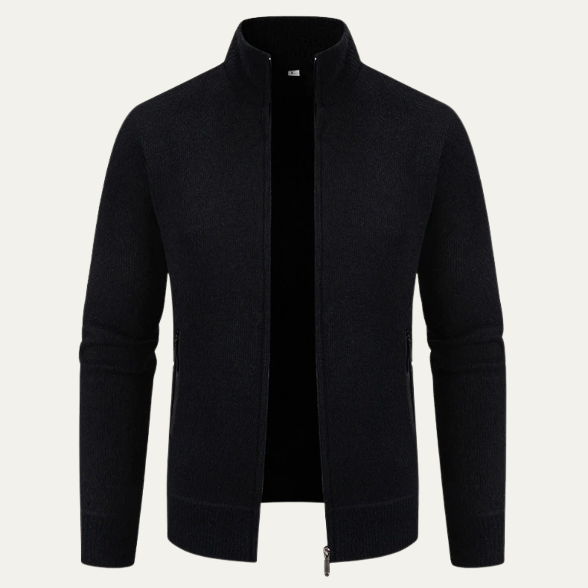 The Inverness – Cardigan Zippé Col Montant pour Homme